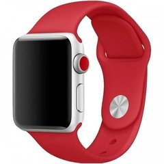 Силіконовий ремінець на Apple Watch (42mm, 44mm, 45mm, 49 mm №33 Dark Red, S)