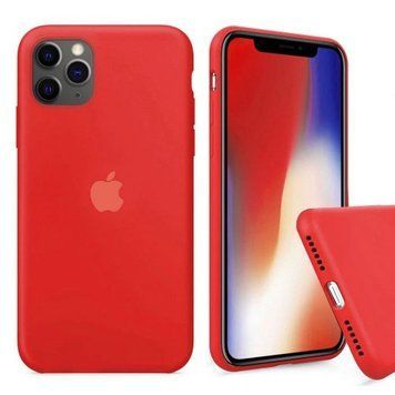 Чехол Silicone Case для iPhone 11 pro Max FULL (№14 Red)