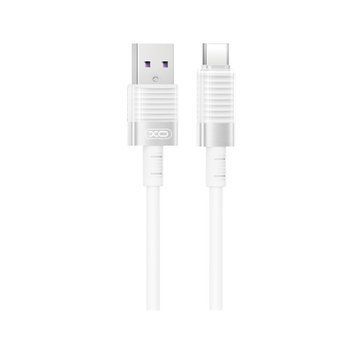 Кабель XO (USB &ndash; Type-C) 6A NB282 Brushed Silicone &ndash; White (1m)