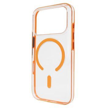 Чехол для iPhone 17 Pro Clear color with MagSafe - Orange