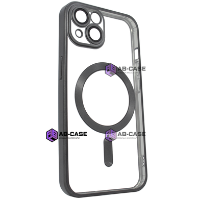 Чехол для iPhone 13 матовый Shining with MagSafe с защитными линзами на камеру Titanium Black
