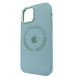 Чохол для iPhone 14 Pro Silicone case with MagSafe Metal Camera Pine Green