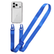 Прозорий чохол для iPhone 17 Pro з ремінцем Clear Crossbody Blue