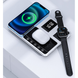 Беспроводная зарядка 3 в 1 30w (iPhone + Apple Watch + AirPods) Electric Lift Silver-Black 4