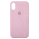 Чехол Alcantara FULL для iPhone (iPhone XR, Pink)