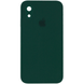 Чехол Silicone Case FULL CAMERA (square side) (для iPhone Xr) (Forest Green)