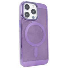 Чехол для iPhone 15 Pro Perforation Case with MagSafe Purple