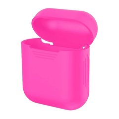 Чехол для AirPods 1/2 silicone case (Hot Pink)