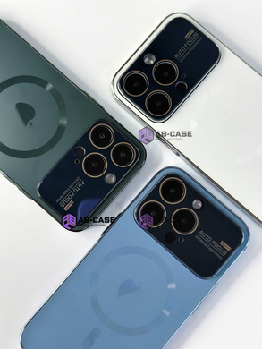 Чехол для iPhone 13 Pro PC Slim Case with MagSafe с защитными линзами на камеру Sierra Blue