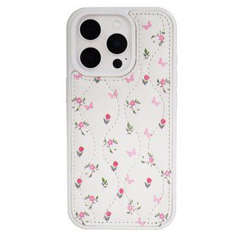 Чохол для iPhone 15 Pro Flower - White
