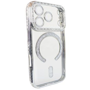 Чохол для iPhone 18 Pro Max | 17 Pro Max : Diamond Shining Case with MagSafe &ndash; Silver