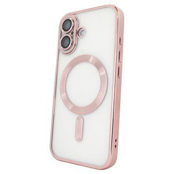 Чохол для iPhone 17 : Shining with MagSafe з лінзами на камеру &ndash; Rose Gold