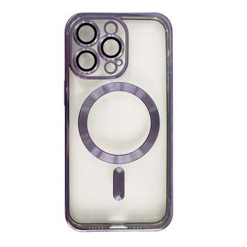 Чохол Shining with MagSafe на iPhone 12 Pro із захисними лінзами на камеру Purple