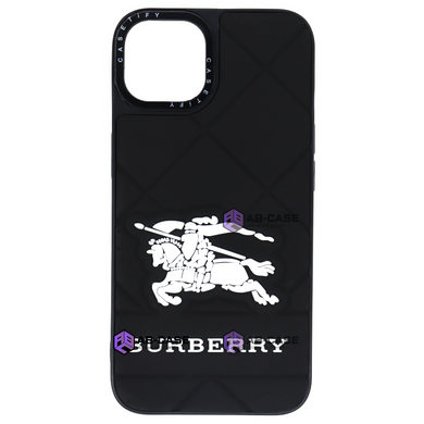 Чехол силиконовый CaseTify Burberry для iPhone 14 Black