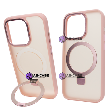 Чехол для iPhone 15 Pro Max NEW Matte Guard with MagSafe с подставкой Pink