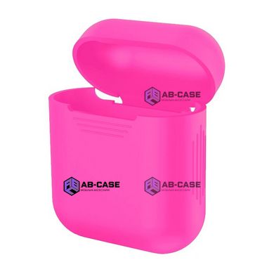 Чохол на AirPods 1/2 silicone case (Hot Pink)