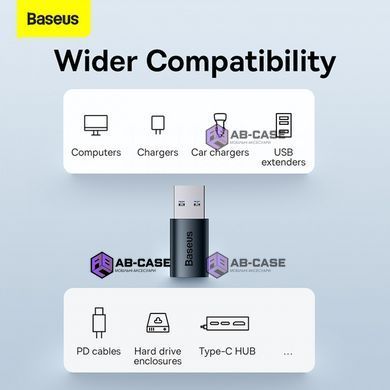 Переходник USB-A на (Type-C) Baseus ZJJQ0001 &mdash; Blue