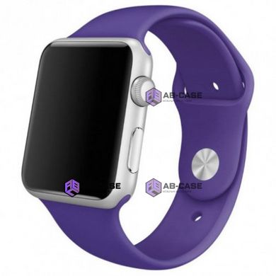 Силіконовий ремінець на Apple Watch (38mm, 40mm, 41mm, №45 Purple, S)