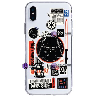 Чохол прозорий Print Darth Vader (Star Wars) на iPhone X/XS