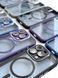 Чехол для iPhone 14 Pro Max Nofelet Chrome Camera Case with MagSafe - Blue 4