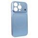 Чохол для iPhone 15 Pro Max : Nofelet AG Glass Case with MagSafe &ndash; Light Blue