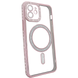 Чехол для iPhone 11 Diamond Shining Case with MagSafe с защитными линзамы на камеру, Rose Gold