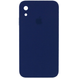 Чохол Silicone Case FULL CAMERA (square side) (на iPhone Xr) (Deep navy)