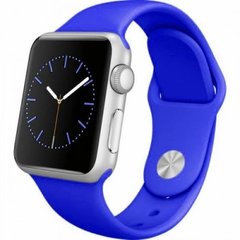 Силіконовий ремінець на Apple Watch (42mm, 44mm, 45mm, 49 mm №40 Ultramarine, S)