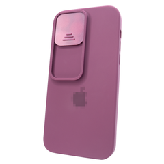 Чехол для iPhone 14 Pro Silicone with Logo hide camera Violet