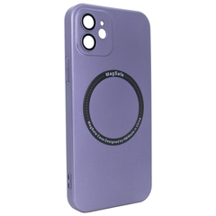 Чехол матовый PC Hard with Magsafe для iPhone 12 c защитой камеры Purple