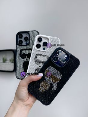 Чохол для iPhone 15 Rock Case Karl Legerfeld - Black-Silver