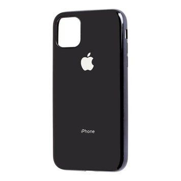 Чохол Silicone Glass Case (на iPhone 11 Pro, Black)