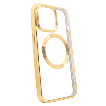 Чохол на iPhone 12/12 Pro OPEN Shining with MagSafe Gold