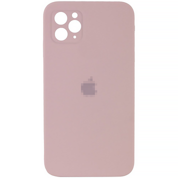 Чохол Silicone Case FULL CAMERA (square side) (на iPhone 11 pro) (Pink Sand)