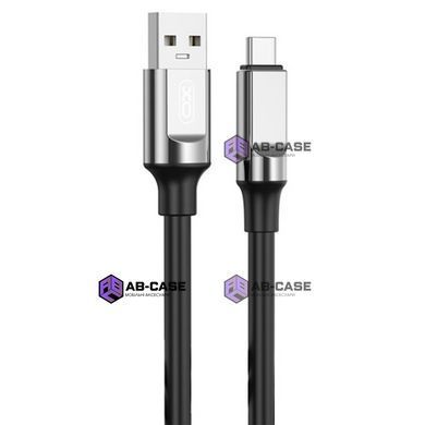 Кабель XO (USB to Type-C) 6A NB251 Liquid Silicone Rubber &ndash; Black (1m)