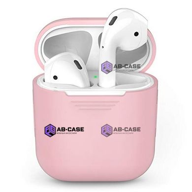 Чохол на AirPods 1/2 silicone case (Light Pink)