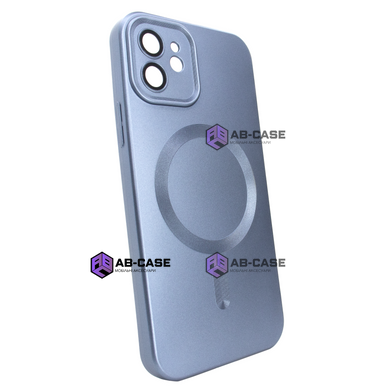 Чохол матовий Silicone with MagSafe для iPhone 11 із захисними лінзами на камеру Midnight Blue