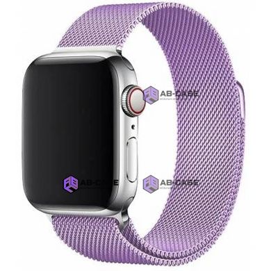 Металлический ремешок Milanese Loop для Apple Watch (42mm, 44mm, 45mm, 49mm Light Purple)