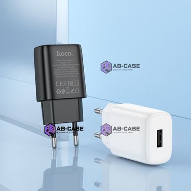 Зарядное устройство 2,4A (2 USB) Hoco C134A Solid с кабелем USB - Micro USB (White)