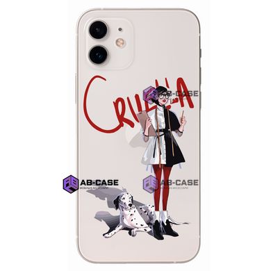 Чехол прозрачный Print Круэлла с далматинцем для iPhone 12 mini Cruella