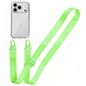 Чехол для iPhone 18 Pro : c ремешком Clear Crossbody &ndash; Neon Green