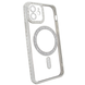 Чехол для iPhone 11 Diamond Shining Case with MagSafe с защитными линзамы на камеру, Silver 1