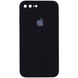 Чохол Silicone Case FULL CAMERA (square side) (на iPhone 7/8 PLUS) (Black)