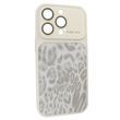 Чехол для iPhone 14 Pro Max : AITO PU-Leather Leopard Case [17 series Design] &ndash; White