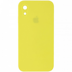 Чехол Silicone Case FULL CAMERA (square side) (для iPhone Xr) (Flash)