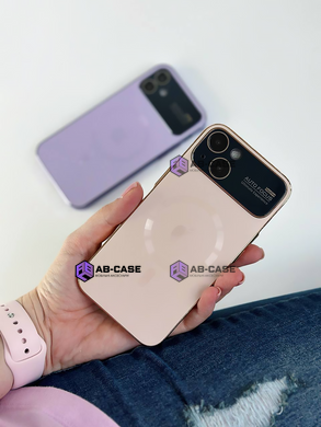 Чохол для iPhone 13 Pro Max PC Slim Case with MagSafe із захисними лінзами на камеру Champaign Gold