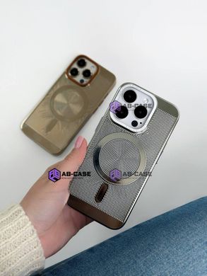 Чехол для iPhone 12 Perforation Case with MagSafe Silver