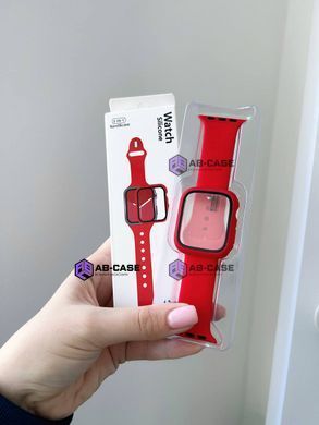 Комплект для Apple Watch 10/11 46mm (Чохол + Силіконовий ремінець) - Pine Green