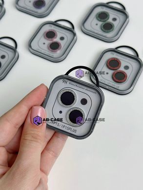 Захисні лінзи на камеру iPhone 15 Diamonds Lens блискучі Silver