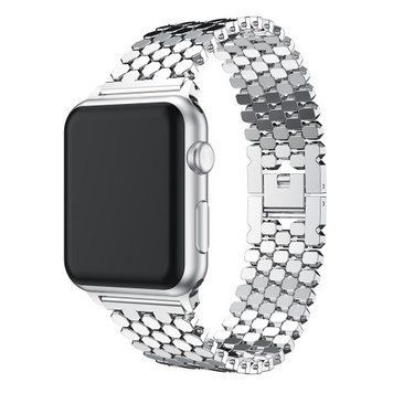 Стальний ремінець Stainless Luxury Steel на Apple Watch (38mm, 40mm, 41mm, [42mm Series 10/11] - Silver)